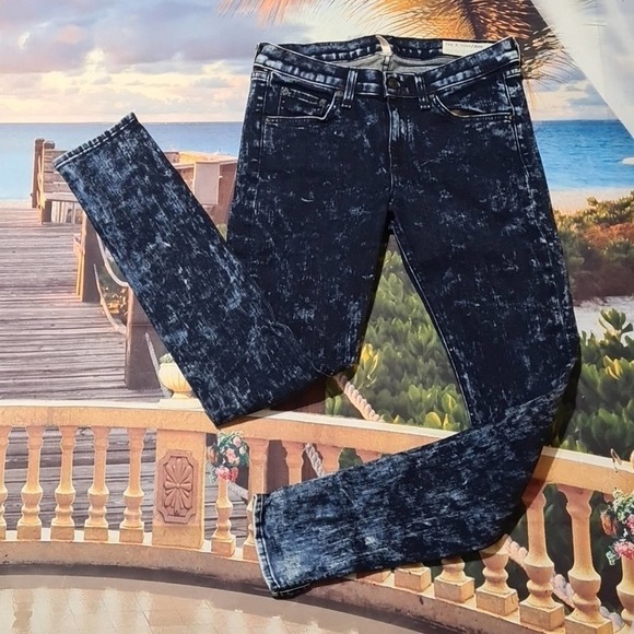 Rag and Bone Skinny‎ Jeans Size 28 Acid Wash - Picture 2 of 9